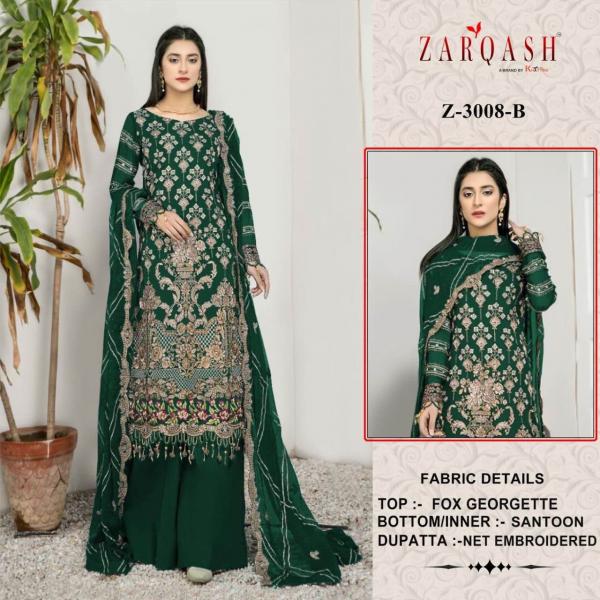 Zarqash Z 3008 Designer Heavy Pakistani Suit Collection